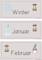 Vorschau - Bildkarten - Kalender-Karten für deine Erdmännchen-Klasse - Seite 3