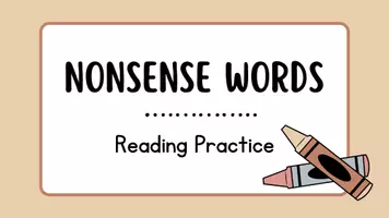 Aperçu - Jeux - Nonsense Words Phonics Slides - Page de couverture