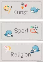 Vorschau - Bildkarten - Fächer-Karten für deine Wal-Klasse - Seite 3