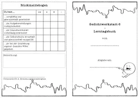 Vorschau - Unterrichtsreihen - Großes Gedichtwerkstatt Lerntagebuch - Seite 1