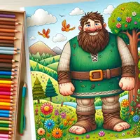Aperçu - Matériel pour travaux manuels / dessin - Géants - Coloriages (50 modèles à colorier) - Page de couverture