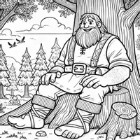 Aperçu - Matériel pour travaux manuels / dessin - Géants - Coloriages (50 modèles à colorier) - Page 2