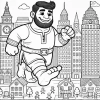 Aperçu - Matériel pour travaux manuels / dessin - Géants - Coloriages (50 modèles à colorier) - Page 3