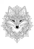 Vorschau - Arbeitsblätter - Mandala Fuchs Füchse Ausmalbilder Kunst Kunstidee Fensterbild Zwischendurch - Seite 2