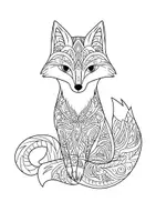 Vorschau - Arbeitsblätter - Kunst Fuchs Füchse Mandala Ausmalbilder Kunstidee Fensterbild Entspannung - Seite 3