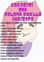 anteprima - Esercizi - caa: COLORA SEGUENDO LE INDICAZIONI - Pagina 1