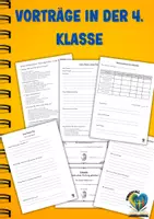 Vorschau - Arbeitsblätter - Von Lampenfieber zu Applaus – Vorträge in der 4. Klasse! - Deckblatt