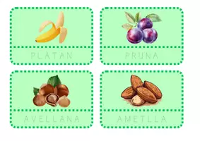 Vista previa - Tarjetas / Manipulativos - FRUITES. DES DE LECTOESCRIPTURA FINS TREBALL SISTEMÀTIC. - página 2