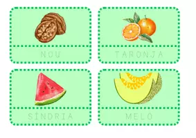 Vista previa - Tarjetas / Manipulativos - FRUITES. DES DE LECTOESCRIPTURA FINS TREBALL SISTEMÀTIC. - página 3