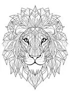 Vorschau - Arbeitsblätter - Löwen Mandala Ausmalbilder Kunst Kunstidee Fensterbild Beschäftigung - Seite 3