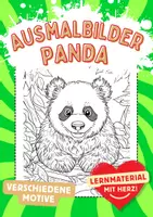 Vorschau - Arbeitsblätter - Kunst Pandas Mandala Ausmalbilder Kunstidee Fensterbild Entspannung - Deckblatt