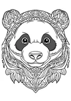 Vorschau - Arbeitsblätter - Kunst Pandas Mandala Ausmalbilder Kunstidee Fensterbild Entspannung - Seite 3