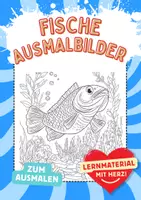 Vorschau - Arbeitsblätter - Fische Mandala Ausmalbilder Kunst Kunstidee Fensterbild Beschäftigung - Deckblatt