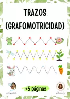 Vista previa - Refuerzo / NEE / Materiales de apoyo - Grafomotricidad - PRIMAVERA (parte 5) - página 1
