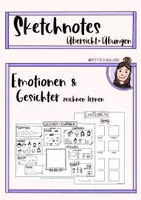 Vorschau - Arbeitsblätter - Sketchnotes - Gesichter und Emotionen - Deckblatt