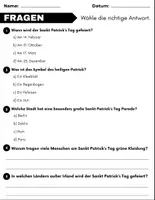 Vorschau - Arbeitsblätter - St Patrick’s Tag: Leseverständnis und Kreuzworträtsel mit Lösungen - Seite 2