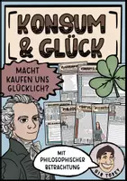 Vorschau - Arbeitsblätter - Glück und Konsum Klasse 7 8 9 - Deckblatt