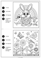 Vorschau - Mal- und Bastelvorlagen - Frühling Ostern Ausmalbilder Fensterbilder - Seite 2