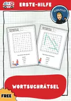 Vorschau - Arbeitsblätter - Erste-Hilfe: Wortsuchrätsel für Grundschüler - Deckblatt