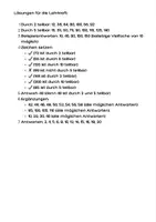 Vorschau - Arbeitsblätter - Aufgabenblatt zu den Teilbarkeitsregeln von 2, 5 und 10 - Seite 1