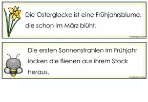 Vorschau - Arbeitsblätter - Schleichdiktat / Laufdiktat zum Frühling - Seite 1