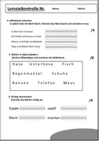 Vorschau - Klassenarbeiten - Lernzielkontrolle | Selbstlaute, Silben, richtig Lesen - Seite 3