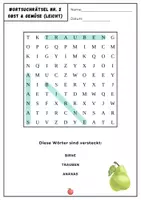 Vorschau - Spiele - Ernährung: leichte Wortsuchrätsel für Grundschüler - Seite 3