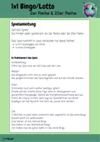 Vorschau - Spiele - 1x1 Bingo/ Lotto 2er und 20er Reihe - Seite 2