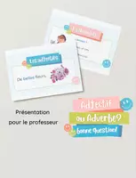 Aperçu - Présentation / Support pour le tableau - Différence adjectif et adverbe – Présentation professeur - Page de couverture