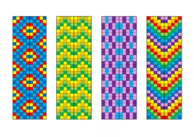 Vorschau - Arbeitsblätter - Pixel-Art: Lesezeichen basteln (Symmetrie) - Seite 3