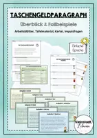 Vorschau - Stundenentwürfe - Taschengeldparagraph (Überblick & Fallbeispiele) - Deckblatt