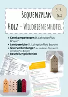 Vorschau - Stundenentwürfe - sequenzplan Holz Wildbienenhotel Jgst 3-6 + Bewertungsbogen - Deckblatt
