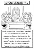 Vorschau - Mal- und Bastelvorlagen - Ausmalbilder mit Text "Die Ostergeschichte" Religion / Deutsch / DaZ - Seite 2