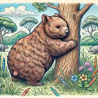 Aperçu - Matériel pour travaux manuels / dessin - Wombat - Coloriages (51 modèles à colorier) - Page de couverture