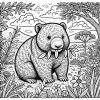 Aperçu - Matériel pour travaux manuels / dessin - Wombat - Coloriages (51 modèles à colorier) - Page 2