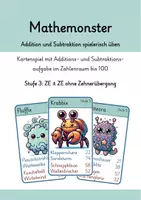 Vorschau - Spiele - Mathemonster | Spiel | ZE +- ZE ohne ZÜ - Deckblatt