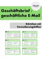 Vorschau - Anderer Materialtyp - Formulierungshilfen für den Geschäftsbrief oder die geschäftliche E-Mail // WiK - IT - Deckblatt