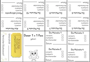 Vorschau - Anderer Materialtyp - Kleines Einmaleins - Einmaleins Pass / Faltheft - Deckblatt
