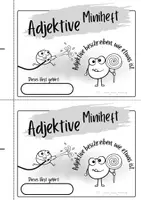 Vorschau - Arbeitsblätter - Adjektive (kennen, steigern, verlängern) - Miniheft - Klasse 2 - Seite 1