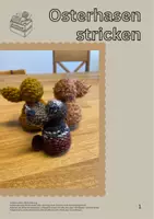 Vorschau - Arbeitsblätter - Osterhasen stricken - Deckblatt