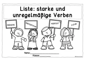 Vorschau - Unterrichtsreihen - Materialpaket zu den Zeitformen: Übungsheft und Liste mit starken Verben - Seite 2