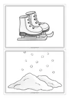 Vorschau - Fördermaterial/Inklusion - Draußen im Winter Bildkarten und Wortkarten - Seite 3
