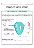 Vorschau - Unterrichtsreihen - Der menschliche Körper - Das Immunsystem - Seite 1