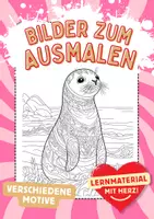 Vorschau - Arbeitsblätter - Seehunde Mandala Ausmalbilder Kunst Kunstidee Fensterbild Beschäftigung - Deckblatt