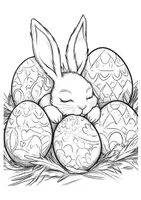Vorschau - Arbeitsblätter - Osterhase Ausmalbilder - Seite 2