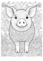 Vorschau - Arbeitsblätter - Kunst Schweine Mandala Ausmalbilder Kunstidee Fensterbild Entspannung - Seite 2