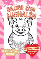 Vorschau - Arbeitsblätter - Mandala Schweine Ausmalbilder Kunst Kunstidee Fensterbild Zwischendurch - Deckblatt