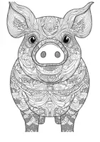 Vorschau - Arbeitsblätter - Mandala Schweine Ausmalbilder Kunst Kunstidee Fensterbild Zwischendurch - Seite 3