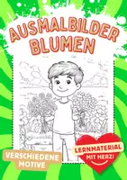 Vorschau - Arbeitsblätter - Kunst Blumen Blumenstrauss Mandala Ausmalbilder Kunstidee Fensterbild Entspannung - Deckblatt