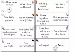 Vorschau - Arbeitsblätter - Materialpaket: DIN-A4 Stationen das Vaterunser, Vater unser - Mein Vaterunser Heft - Deckblatt